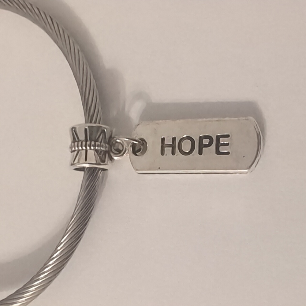 Silver‎ Hope Dangle Charm for Pandora Style Bracelet
